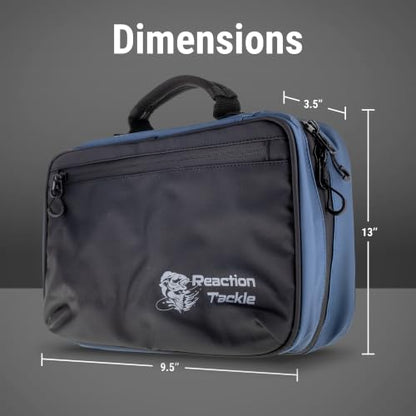 Reaction Tackle Deluxe Bait Binder, Water Resistant Soft Bait Storage System for Soft Plastics and Rigs with Zippered Sleeves, Splash-Proof Binder - size: Splash-Proof Binder