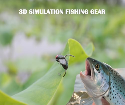 Fly Fishing 120-63-33pcs Premium Hand Tied Fly Fishing Accessories - Fly Boxes Included Dry, Wet, Nymphs, Streamers, Wooly Buggers Trout Flies
