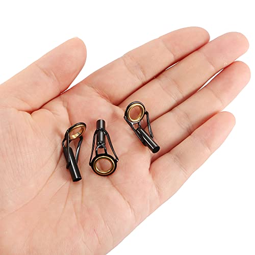 PATIKIL Fishing Rod Tips Repair Kit Stainless Steel Ring Guide for Saltwater Freshwater Fishing - size: 4mm