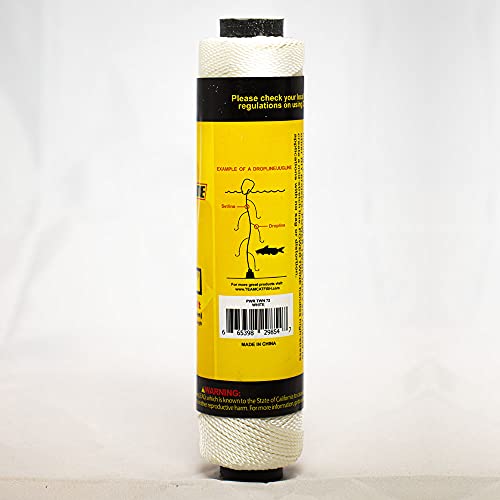 TEAM CATFISH Power Twine with 100% Nylon & 300 ft Heavy-Duty Line - White | 300 ft #10 nylon twine, 72 lb strength, low stretch, weather resistant, ideal for trot lines, set lines, and outdoor use - style: #10 x 300ft White