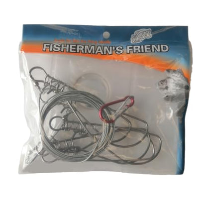 Fishing Stringer Clip Fish Stringer with Stainless Steel Snaps, Live Fish Lock Fishing Holder Buckle for Outdoor Fishing