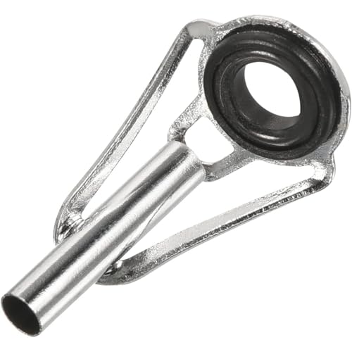 50 Pieces Fishing Rod Tip Repair Kit Rod Tips Kit Replacement for Freshwater Saltwater Rods Stainless Steel Ceramic Ring Guide Replacement Kit