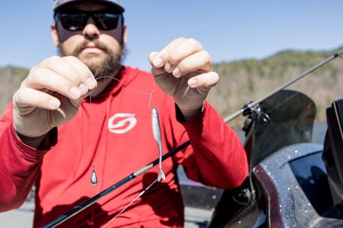 Strike King Spotlight Split Minnow Fishing Lure, Soft Plastic Jerkbait, 8-Pack - color: The Real Gill, size: 3"
