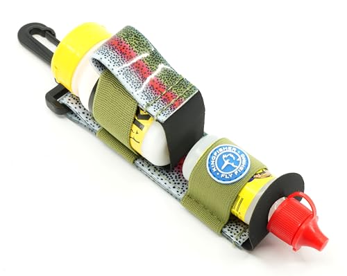 Gehrke’s Gink and Loon Outdoors Top Ride Dry Fly Floatant with Kingfisher Combo Holder - color: Rainbow Trout