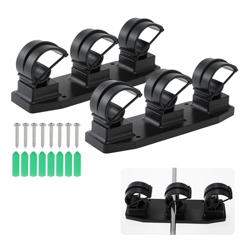 2X Magnetic Fishing Rod Holder, Magnetic Fishing Pole Storage Rack for Car Boat Truck Pickup Bed Wall Garage Door, W/ EVA Foam, Horizontally