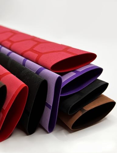 Accering Honeycomb Pattern Heat Shrinking Tube Heat Shrink Wrap Tubing Waterproof for Tennis Racquets Badminton Handle (φ25mm, L5.25 ft, Brown) - color: Brown, size: φ25mm, L5.25ft