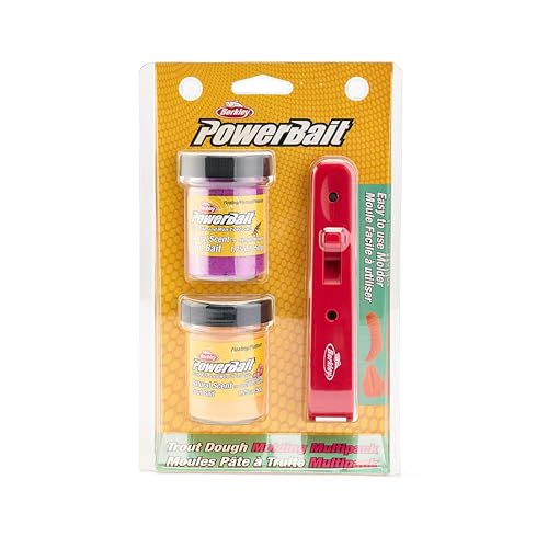 Berkley PowerBait Trout Fishing Dough Bait - color: Peach & Grape Multipack
