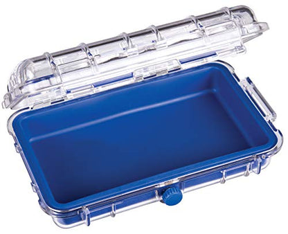 Flambeau Outdoors 402HD HD Tuff Box 400 with Zerust Anti-Corrosion Liner, Dry Box Storage, Medium, Blue/Clear - size: Medium