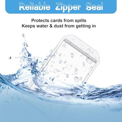 Geyee 6 Pack Fishing Hunting License Holder Waterproof Fluorescent ID Holder with 6 Bronze Safety Pins Heavy Duty for License Permit Protection Hunting Deer Season Supplies(Clear,Vertical) - color: Clear, style: Vertical