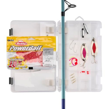 Shakespeare Catch More Fish Spinning Reel and Fishing Rod Combo with Kit - color: Salmon, style: 2024 Model
