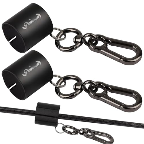Dovesun Creek Rod Clips Wearable Fishing Rod Holder Clip Fly Fishing Pole Accessories 1PCS & 2PCS - color: Cylindrical-Black-2PCS