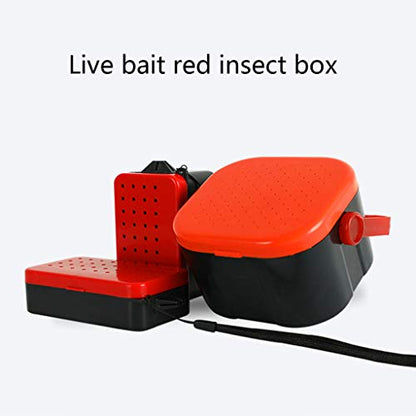 QUQUTWO Breathable Fishing Live Baits Container Holder Box Worms Lures Storage Organizer