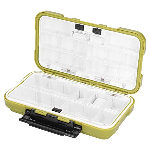 RiToEasysports Fishing Lures Box, Sealed Tackle Storage with Rubber Sealed Strip and Stainless Steel Hinge, for Fishing Accessories Holder