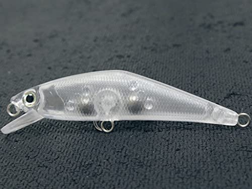 10 Blank Unpainted Minnow Crankbait Topwater Lipless Jerkbait Fishing Lures V3 - color: UPM854P10