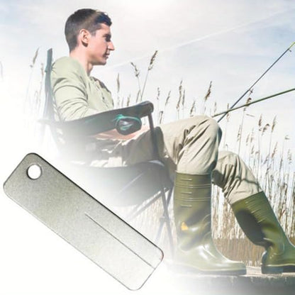 Diamond Stone Fishing Hook Sharpener Portable Keychain Fish Hook Sharpening Tool for Outdoor Fishing (A (Singe Side Mate)) - color: A (Singe Side Mate)