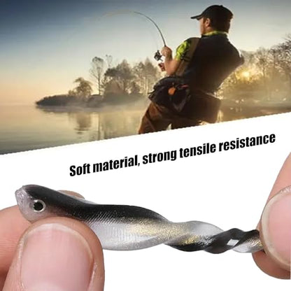 Fishing Soft Plastic Lures, Paddle Tail Swim Baits for Bass Fishing,Paddle Tail Swimbaits for for Bass Trout Walleye Lures, 30/50pcs Soft Plastic Baits with Box - color: D:3.15in/0.07oz-30pcs
