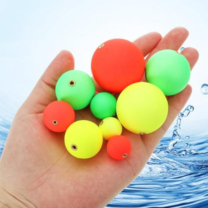 PATIKIL Fishing Bobbers Floats, Fishing Rig Float Round Slip Responsive Pompano Floats Buoy Rig Stoppers - size: 1.4 Inch