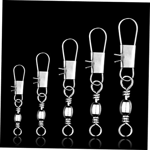 VANZACK 50pcs b Type Crank Hooks Sharpened Hooks for Tackle Offset Swivel Sinkers