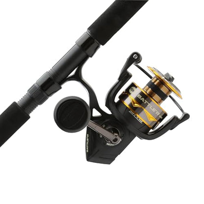Penn Battle IV Spinning Reel and Fishing Rod Combo - size: 6000 Size Reel - 6'6" - Medium Heavy - 1pc, style: Battle IV