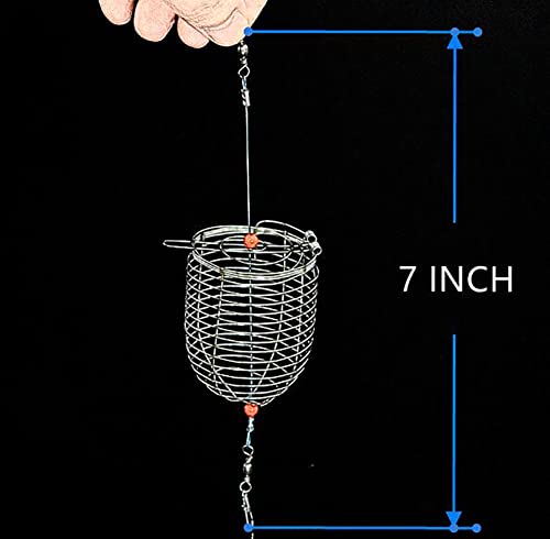 10Pcs/Pk Carp Fishing Bait Trap Cage Feeder Basket Holder Coarse Lure Feeder Carp Fishing Tackle Kit,Size L/M/S Available - size: Medium