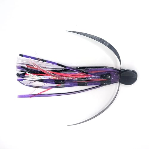 Saltwater Big Game Fishing Lure, for Offshore trolling (FlyBoy) - color: Purple Pink Black Stripe