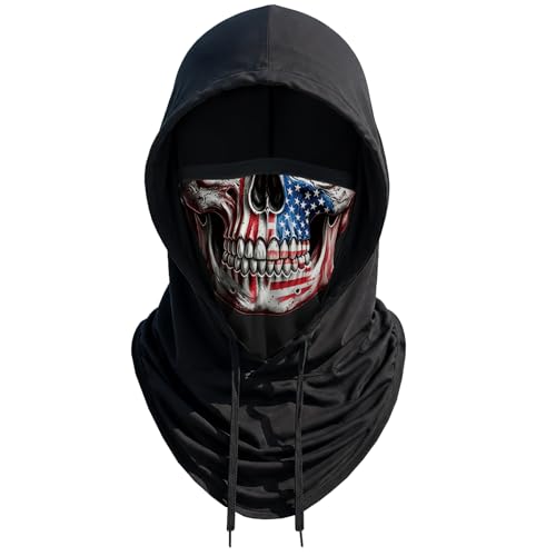 Skull Balaclava Hat for Women Men Sun UV Protection Summer Cooling Full Face Mask Cycling Hiking Fishing Outdoor Sports - color: Skull 02