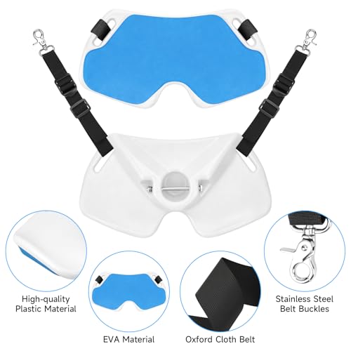 SANLIKE Fishing Fighting Belt, Adjustable Rod Holder Waist Gym Girdle Black | Heavy duty fish fighting belt offers excellent leverage. Perfect waist belt fishing rod holder for big game offshore - color: White Set