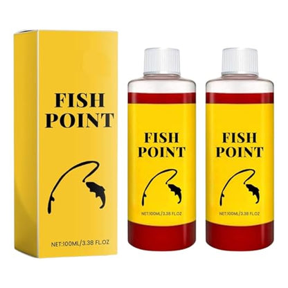 Fish Point Liquid, Concentrated Fish Attractant Liquid, Red Worm Liquids Spray, 100ml Freshwater & Saltwater Fishing for Trout, Panfish and More - color: 2PCS