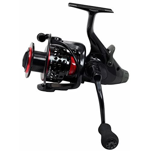 Okuma Ceymar Graphite Lightweight All Purpose 8BB Spinning Reel - color: Black/Red, size: C-20, 110yd-6LB
