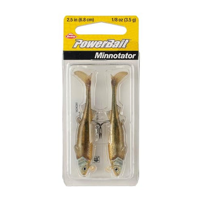 Berkley PowerBait Minnotator Fishing Soft Bait - color: Golden Shiner, size: 2.5 in - 1/8 oz