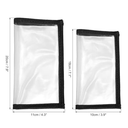 PATIKIL Fishing Lure Wrap Durable PVC Lure Covers Fishing Hook Cover Bait Storage Easily See Lures Keep Fishing Safe - color: Black, size: 4.3" x 7.9"