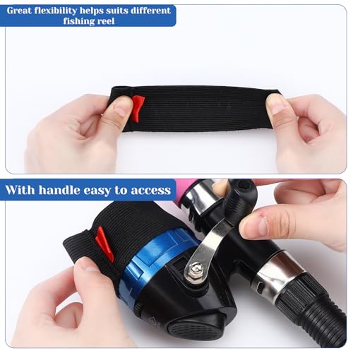 8 Pcs Fishing Spinning Reel Cover Spool Belt Fishing Reel Protection Accessories