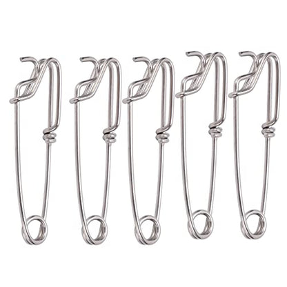 Longline Fishing Snap Clips, Stainless Steel Longline Branch Hanger Snap Swivels fl-Oat Line Tuna Clip Fishing Accessories, Downrigger Release Clip, 5Pcs Tuna Clips for Floats Tuna Fishing Line Fis