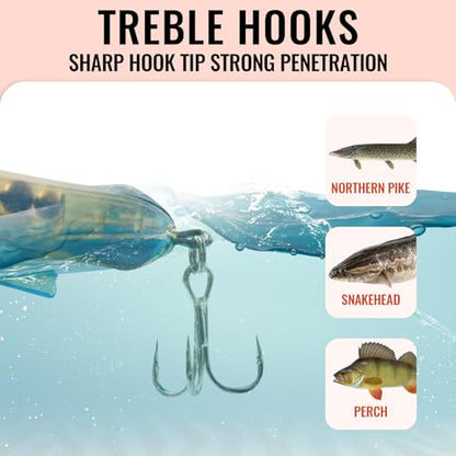 Fishing Lures for Trout Bass Multi Jointed Swimbaits 3D Bionic Fish Eye Swimming Lures Lifelike Hard Bait for Freshwater Saltwater - color: Black-Pink