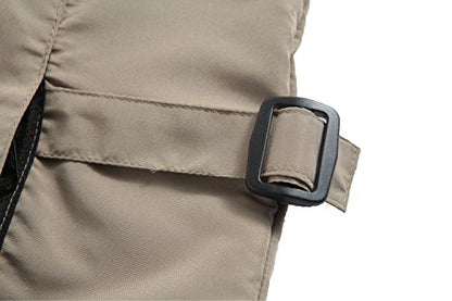Unisex Breathable Fishing Vest, Multi-Pockets Photography Travel Hunting Waistcoat Jacket for Adults and Youth - color: Khaki, size: Large