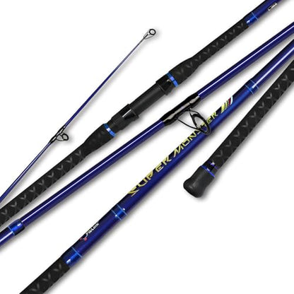 Fiblink Surf Spinning Fishing Rod Carbon Fiber Travel Fishing Rod(9-Feet &11-Feet & 12-Feet & 13-Feet & 15-Feet) - style: 4 Pc - 15' -Spin