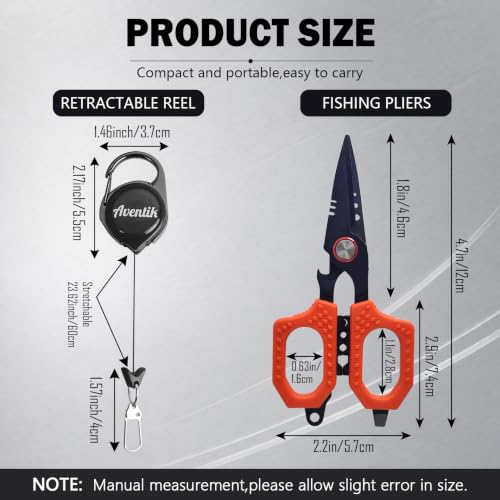 Eupheng Multifunction 4.7" Pro Fishing Scissors,Dual Serrated Blades Titanium-Coated Fishing Shears with Zinger Retractor Clip,Compatible with Braided Line,Mono and Fluorocarbon - style: 4.7in Green Scissors + Black Zinger