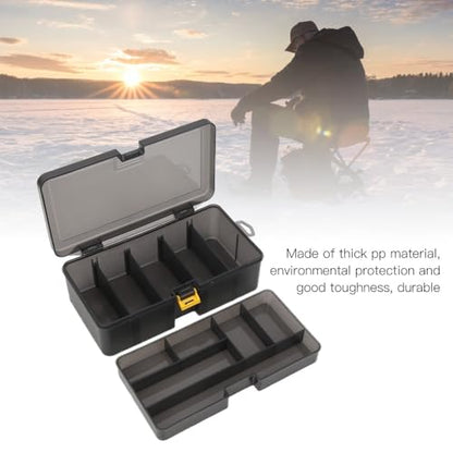 Fishing Tackle Box Water-proof Bait & Lure Organizer with Removable Dividers, Portable PP Plastic Storage for Fishing Accessories (21.5x12x6.7cm)‌