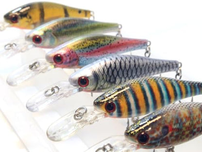 Minnow Crankbait for Bass Fishing Bass Lure Jerkbait Fishing Lures and Tackle Box - color: HM515KB