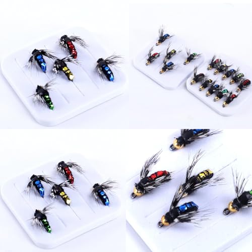 Fly Fishing Lures Kit Fishing Fly,Fly Fishing Kit Fly Fishing Lures,Handmade Lures Assortment Kit Artificial Bait Hooks for Bass Trout Salmon Fishing,Suitable for Freshwater and Saltwater - size: Bionic venomous fly