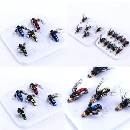 Fly Fishing Lures Kit Fishing Fly,Fly Fishing Kit Fly Fishing Lures,Handmade Lures Assortment Kit Artificial Bait Hooks for Bass Trout Salmon Fishing,Suitable for Freshwater and Saltwater - size: Bionic venomous fly