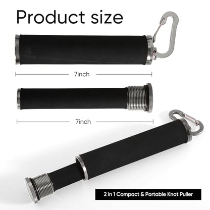 Fishing Knot Puller Tool, FG GT Knot Tying Tool, PE Fishing Line Knot Grippers Line Dragger Tightener - color: Gray