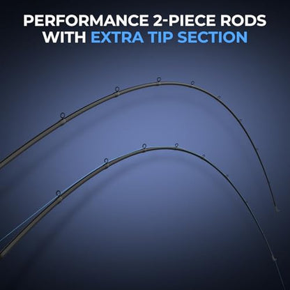 KastKing Verus Technique Twin-Tip Bass Fishing Rod – IM7 Graphite Blanks with Nano Resin, Extra Tip, PTS, Titanium Guide Frames, Technique-Specific Casting & Spinning Rod - size: 7'5"-Mh-M, style: Casting