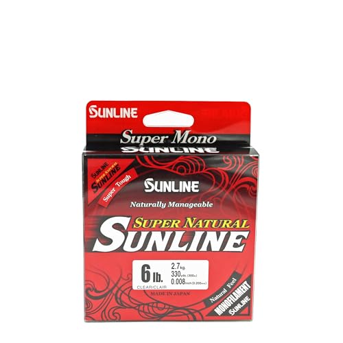 Sunline Super Natural Monofilament Fishing Line - color: Natural Clear, size: 6-Pounds/330-Yards