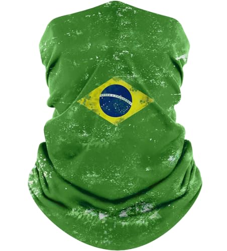 Flag Neck Gaiter, Face Mask Cooling Breathable UV Protection Scarf for Men/Women - color: Brazil Flag
