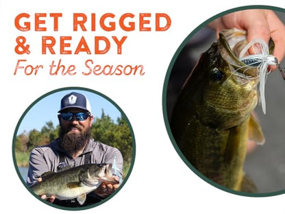 Catch Co Mystery Tackle Box Freshwater Largemouth and Smallmouth Bass Lures Fishing Kit - style: Usa