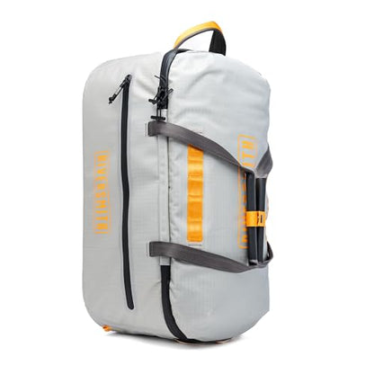 RiverSmith Waterproof Duffel Bag with Rod Tube Holders, Lightweight Fishing Travel Duffel with Backpack Straps, Durable Gear Bag for Fly Fishing, Boating & Adventure Travel (Gray Cadmium, 45L) - color: Gray Cadmium