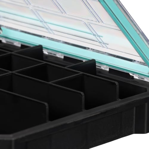 Evolution Fishing BallistiX 3.5 Terminal Tackle Tray – Waterproof Tackle Storage Box with Anti-Migration Design, One-Hand Latch, Polycarbonate Lid, Rust-Resistant Terminal Tackle Organizer