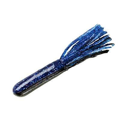 YUM Tube Soft Plastic Bass Fishing Lure - Designed Specifically for Bass, 4 Inch Length, 6 per Pack - color: Virgo Blue