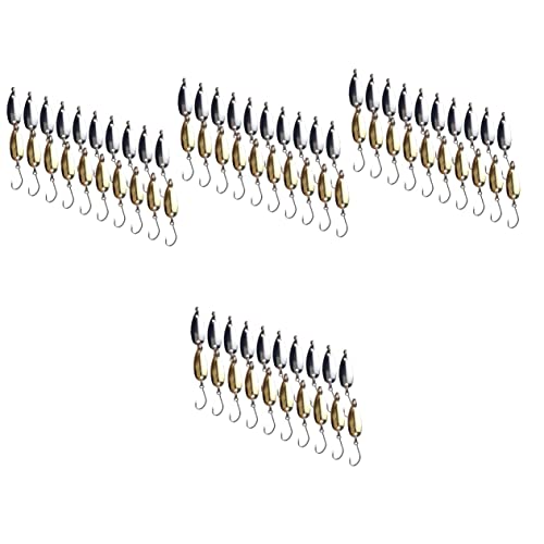 40 Pcs Sequin Cock Bait Blank Playing Cards Trolley Cart with Wheels Bass Bait Camping Cooker Windshield - color: Assorted Colorx4pcs, size: 2.3x1cmx4pcs